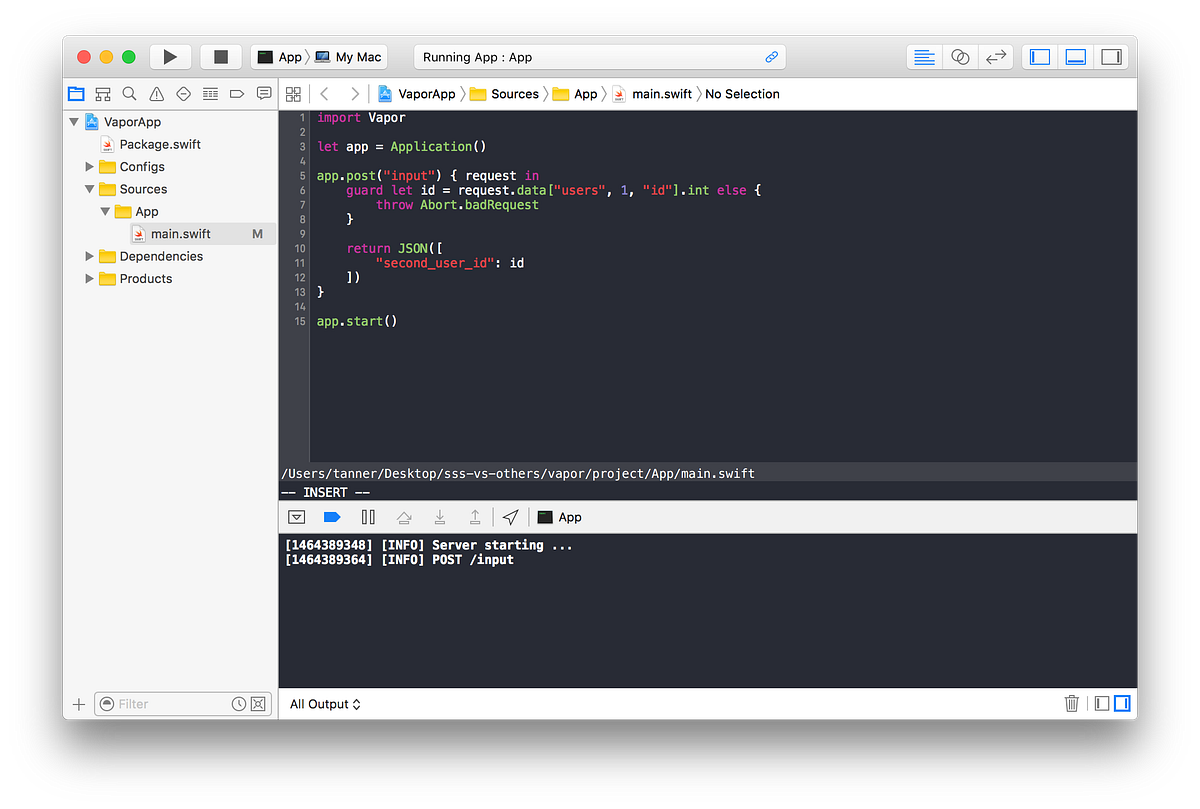 Server Side Swift vs. The Other Guys — 1: Input | by VAPOR | Medium