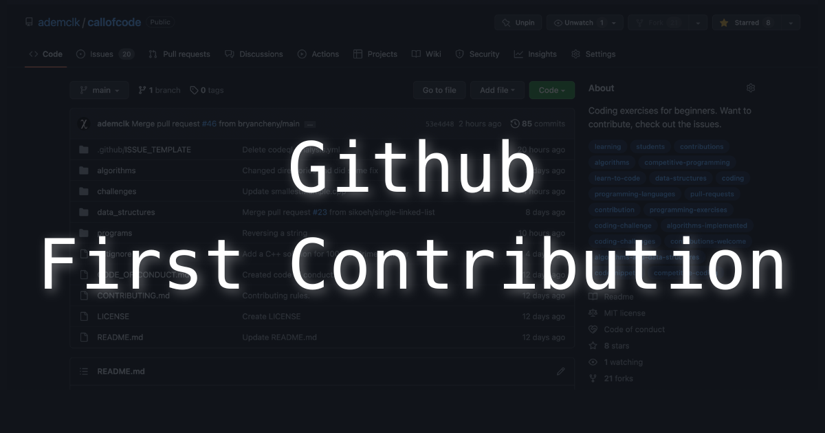 Github for beginners: How to contribute? - Adem Onur Çelik - Medium