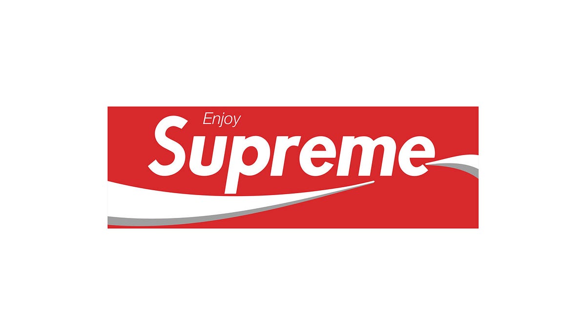Supreme Red logo t shirt medium Blue Logo Rare