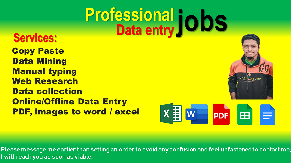 Offline data entry jobs deals