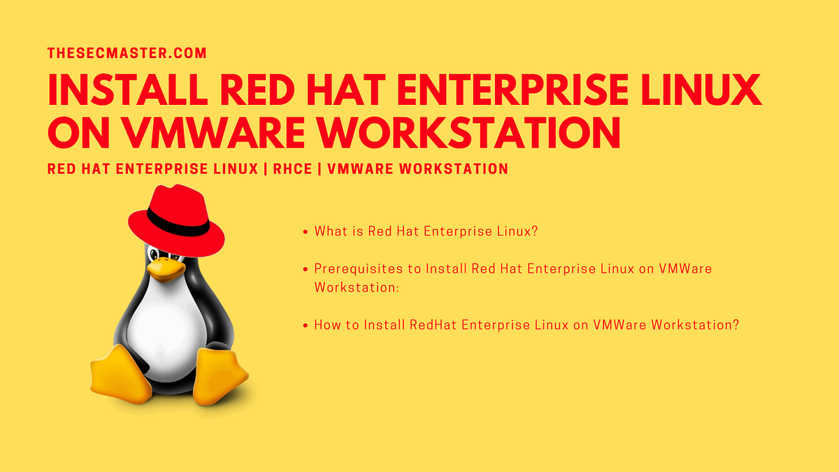 Step-By-Step Procedure To Install Red Hat Enterprise Linux On VMWare ...