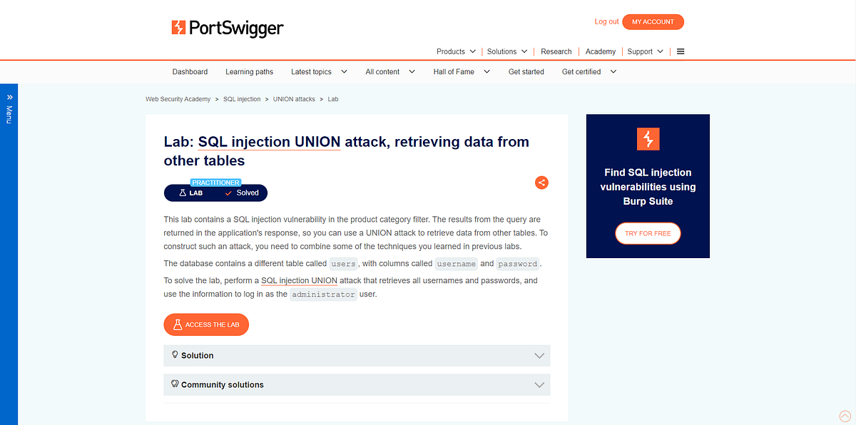 CLASSIC SQL INJECTION. Setup; | by Ryan | Oct, 2023 | Medium