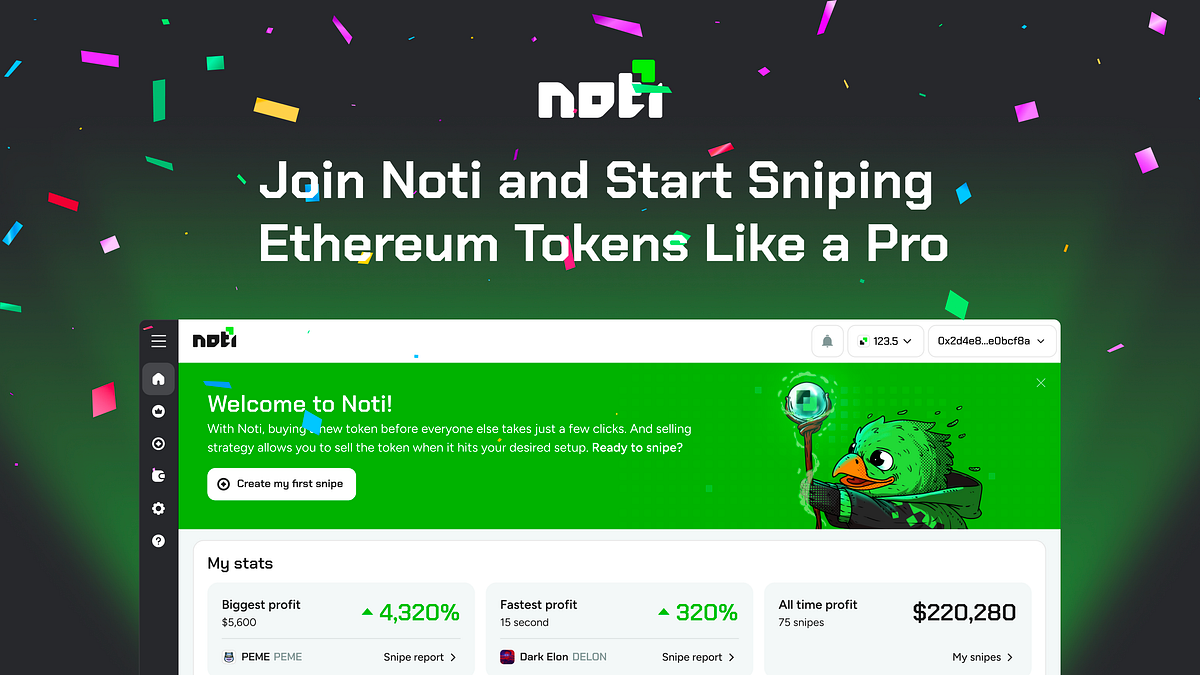 Join Noti and Start Sniping Ethereum Tokens Like a Pro | by Noti | Medium