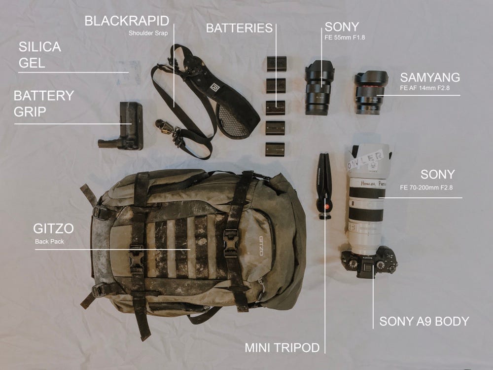 What`s In My Camera Bag 2.0. What Gear I Use and Why | by Amelia Howler |  Medium
