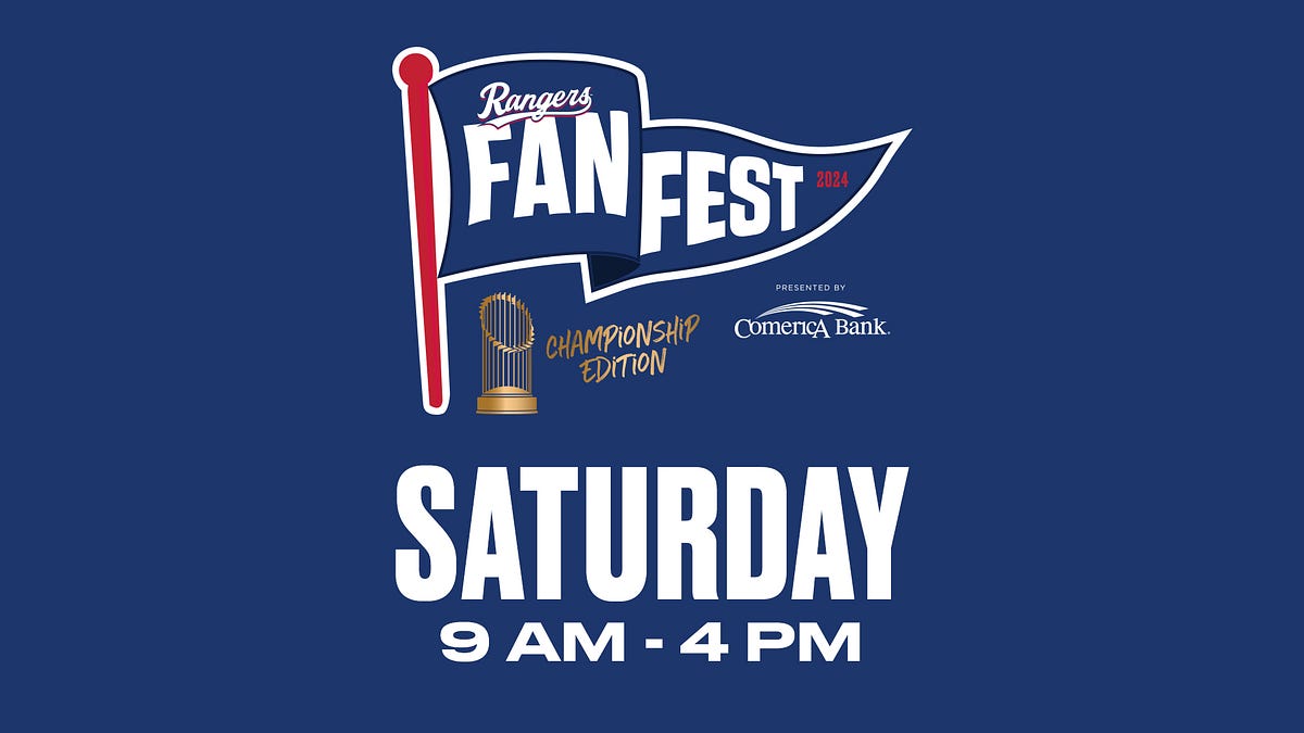 It’s Fan Fest Time in Texas!. Heading to Globe Life Field for Texas