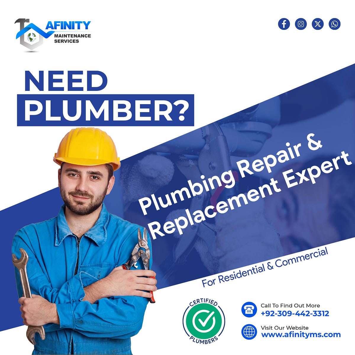 Plumbing Services in Lahore — Experts — Professional — Afinityms by