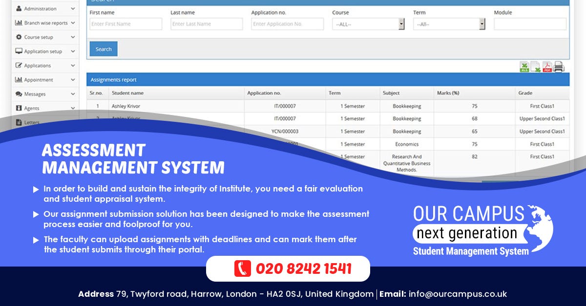 Assessment Management System — Our campus | by Our Campus Software | Medium