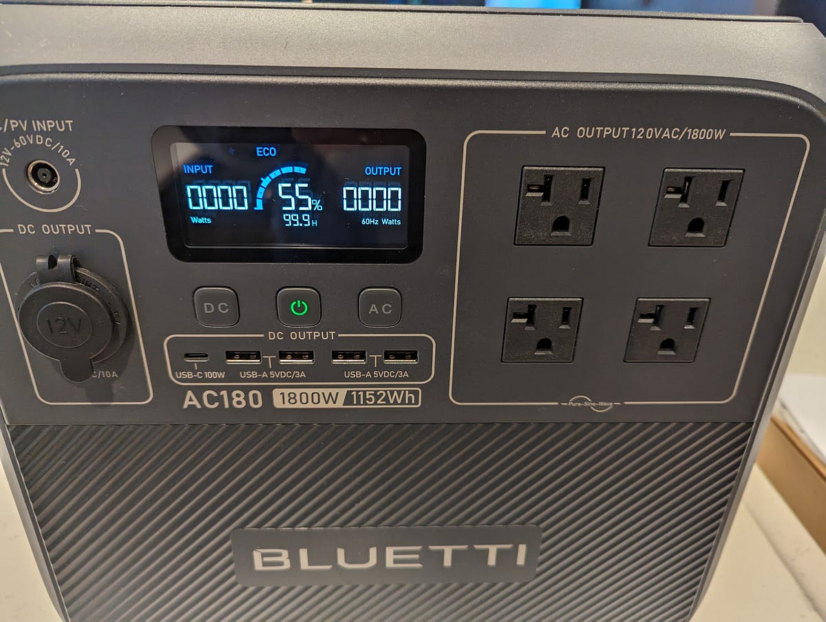 Bluetti AC180 1800W Power Station Review