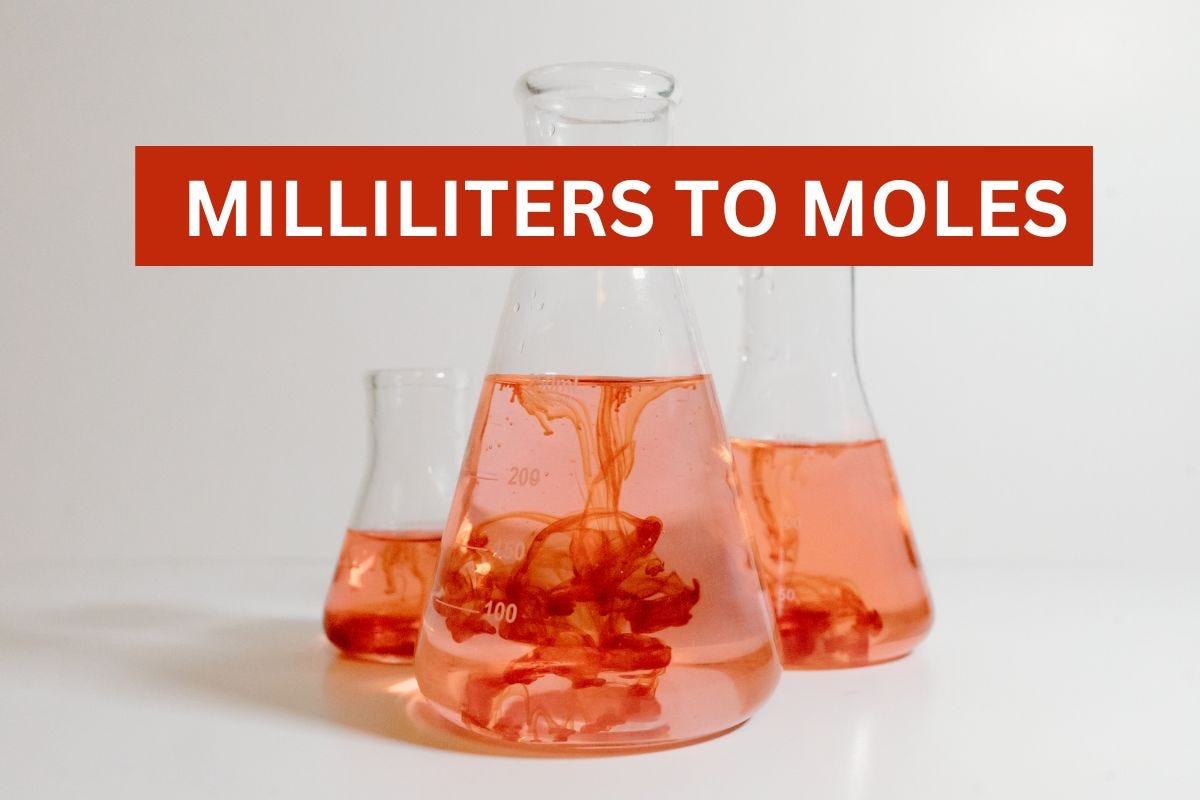 Chemistry mole clearance calculator