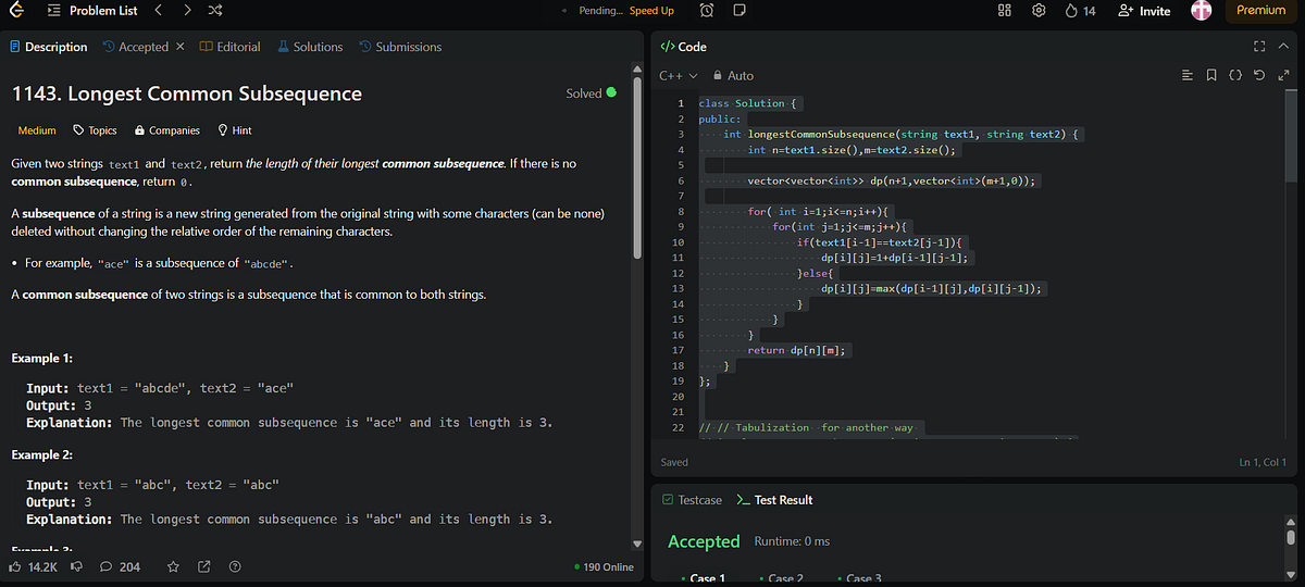 Decoding the Longest Common Subsequence: A Dynamic Programming ...