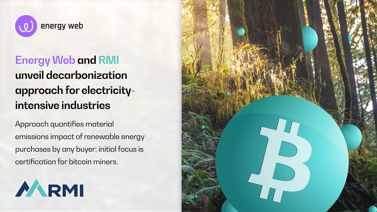 Climatesafe crypto Energy  and RMI unveil decarbonization approach