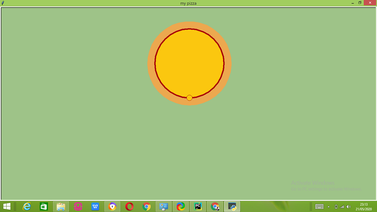 Drawing a pizza, with Turtle in Python | by Kum Somi | Medium