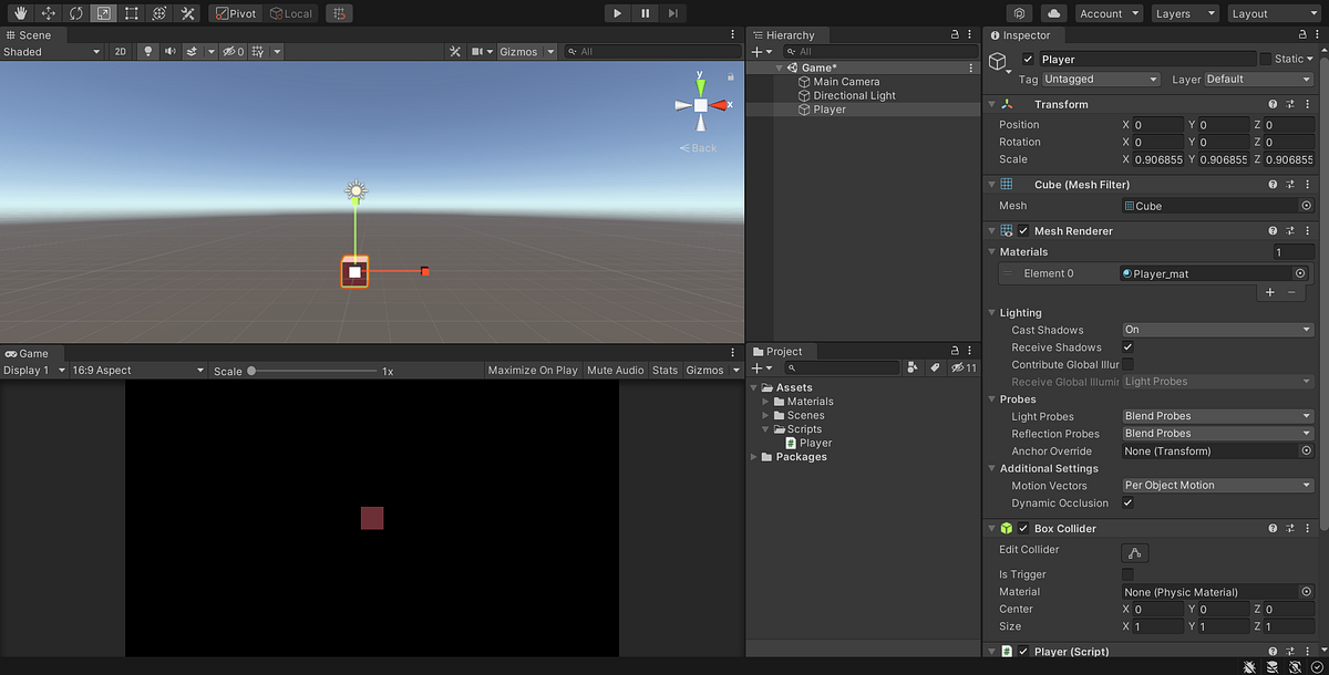 Simple Player Movement in Unity. Objective: Build a Player Object… | by ...