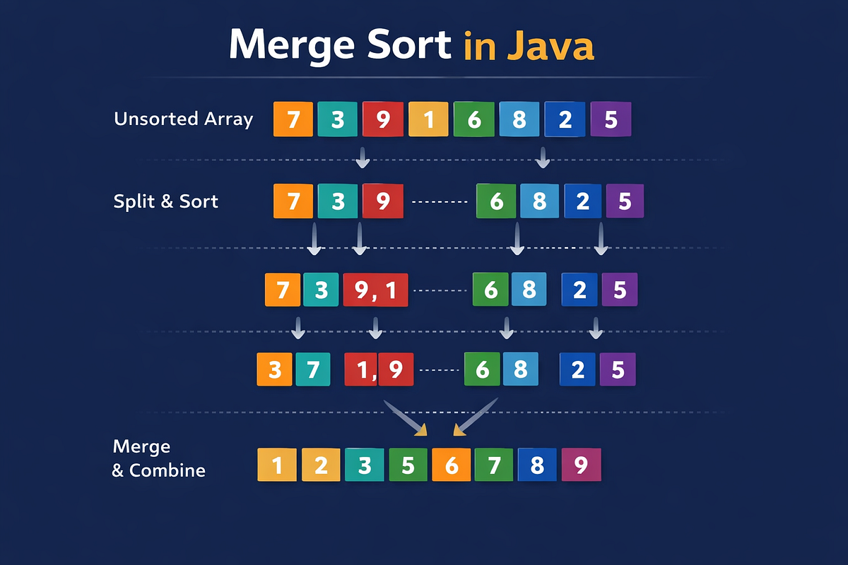 Merge Sort Algorithm in Java: Learn with Practical Examples | by Robin ...