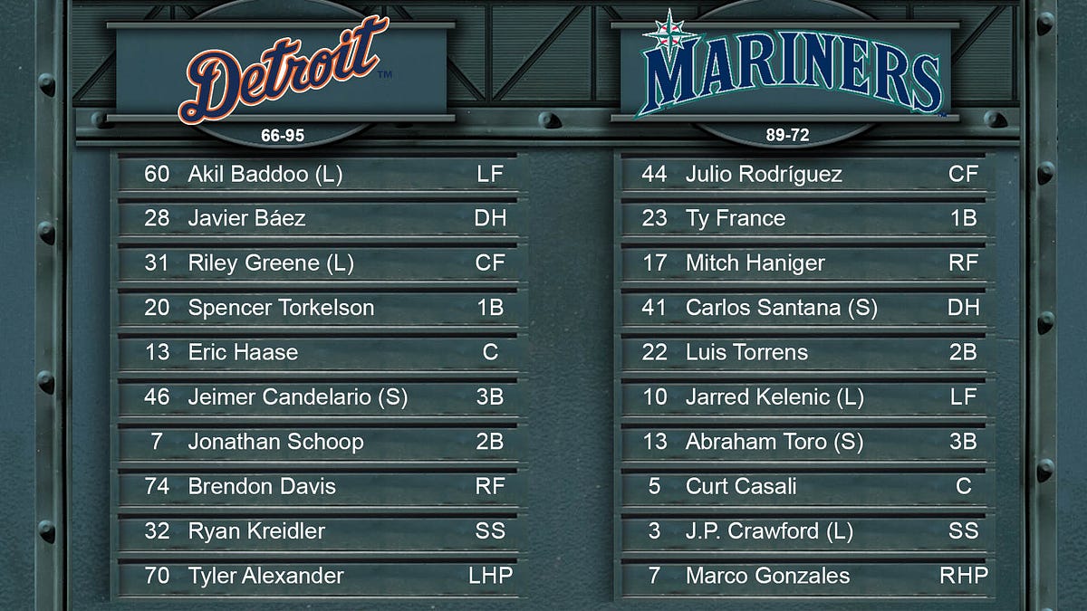 Mariners GameDay Information — Oct. 5 vs. Detroit by Mariners PR