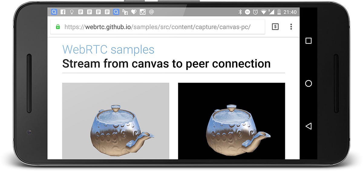 Capture a MediaStream From a Canvas, Video or Audio Element by Sam