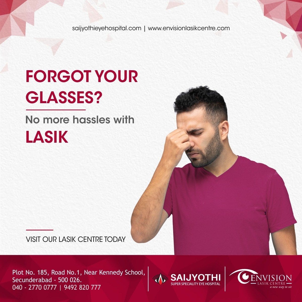 SMILE eye surgery cost in Hyderabad by ENVISION LASIK CENTRE Medium