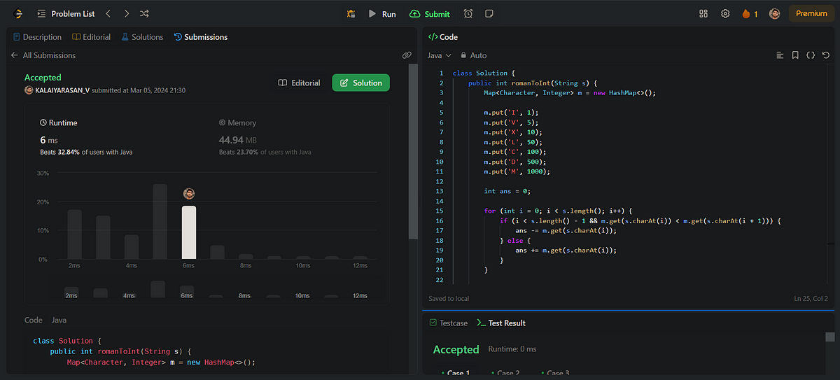 100DAYS OF LEETCODE CHALLENGE. #DAY-13(13-Roman to Integer) | by ...