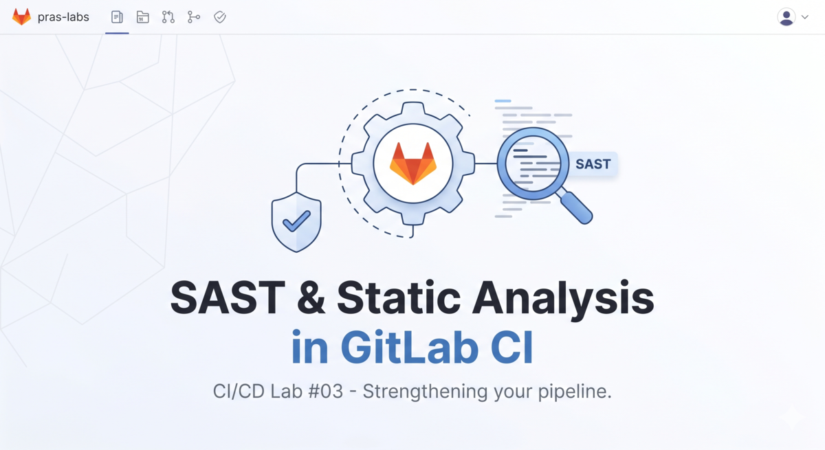 CI/CD Lab 03: SAST and Static Analysis in Gitlab CI