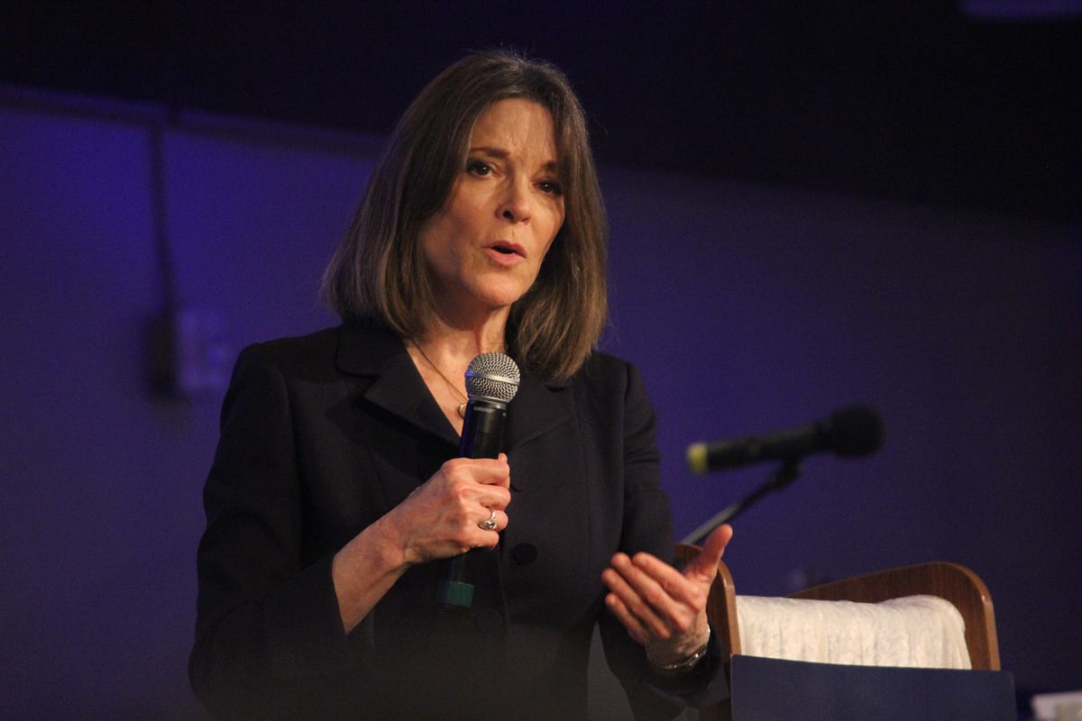 Marianne Williamson Hopes a Miracle Will Stop State Violence in