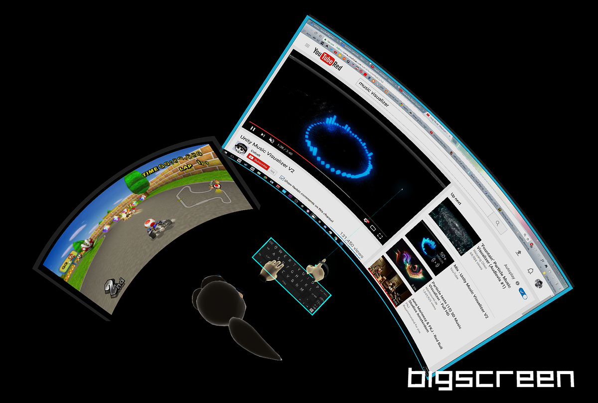 How to Use Multiple Monitors in VR with Bigscreen by Azad Balabanian