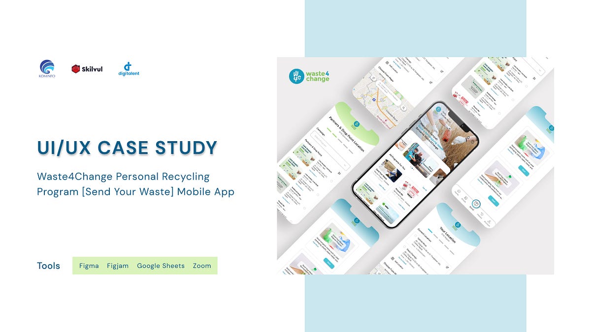 UI/UX Case Study: Waste4Change [Send Your Waste Program] Mobile App ...
