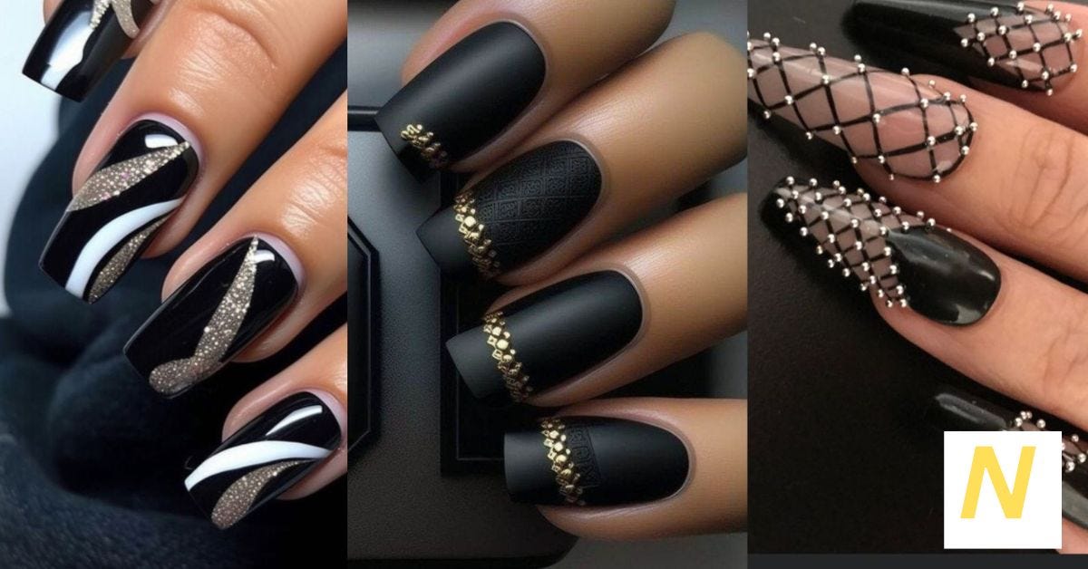 Classy Black Nail Designs. Classy black nail designs have emerged