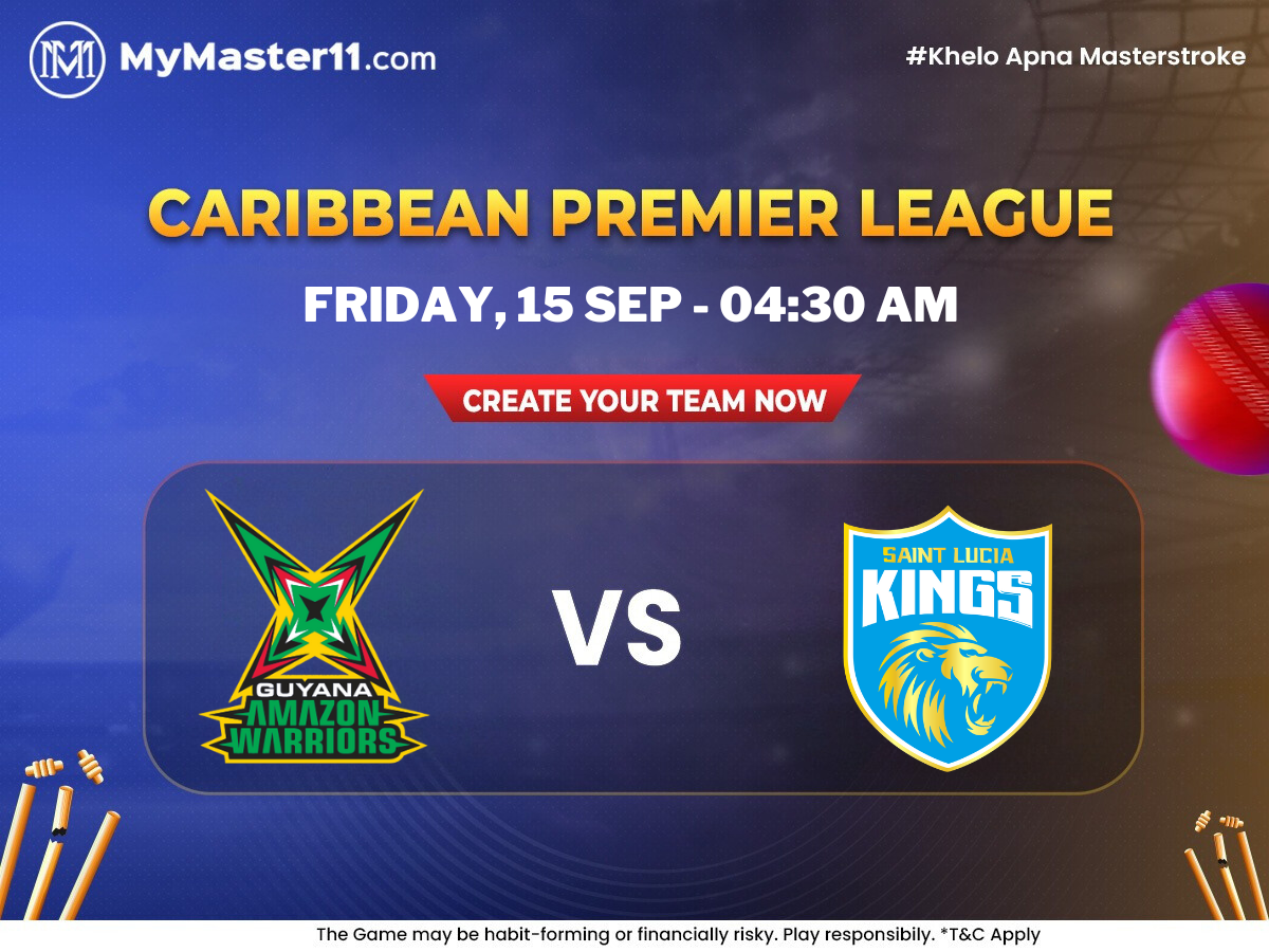 Guyana Amazon Warriors Vs Saint Lucia Kings — Match 26 CPL 2023 Mymaster11 Prediction, Pitch Report, and Playing XIs by Mymaster11 Sep, 2023 Medium