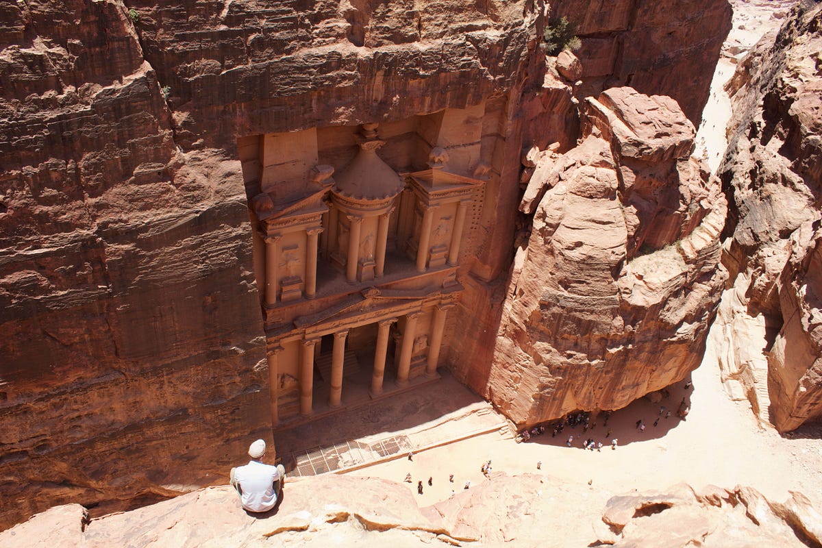 The Rose City. A visit to Petra Jordan by James E. Project Inkfish Medium