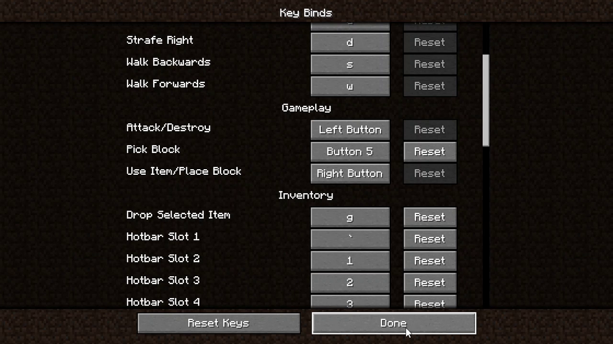 Best Minecraft Controls For Mouse And Keyboard 