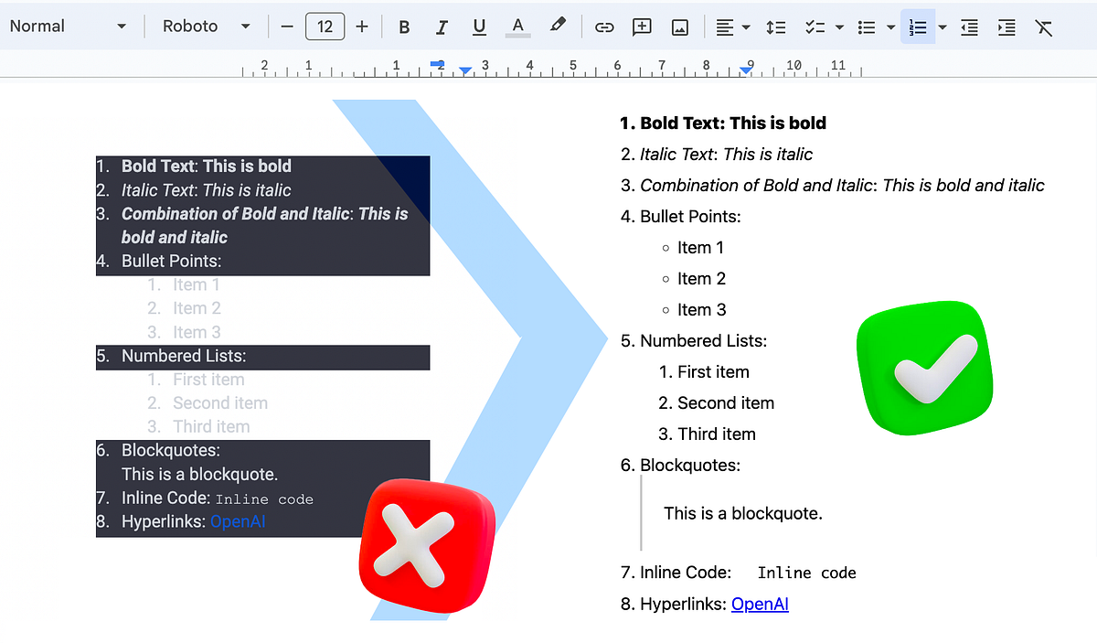 ChatGPT Retaining Copy/Pasted formatting and Removing Backgrounds in