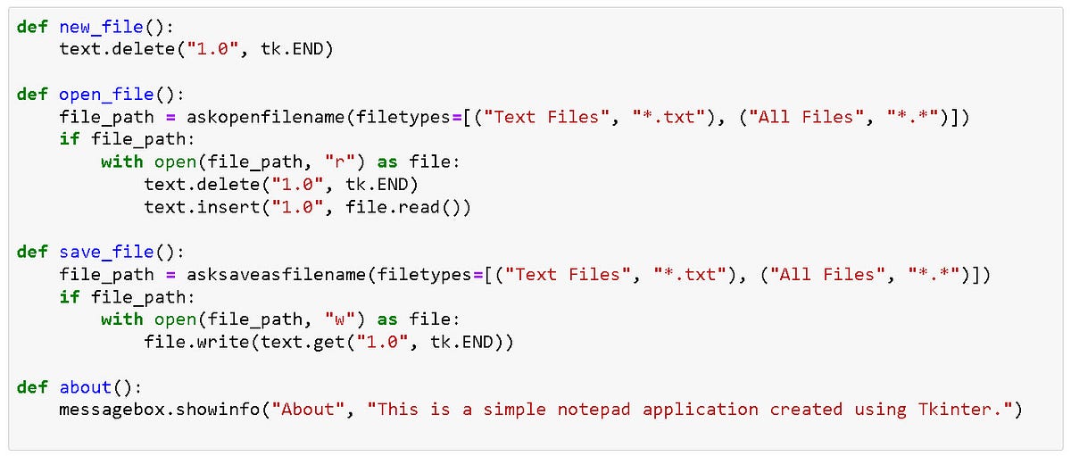Building a Simple Notepad App with Python and Tkinter | by Online tutor ...