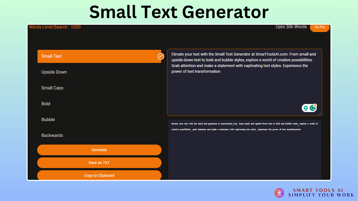 Unleashing Creativity: The Wonders of Small Text Generator, Bold Text ...