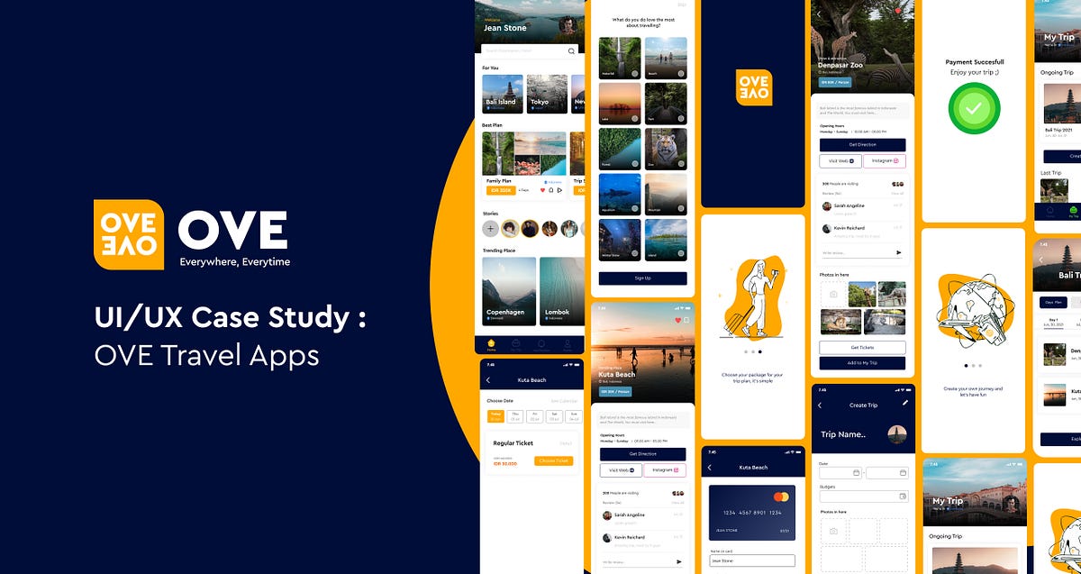 UI/UX Case Study : OVE Travel App | by Alif | Medium