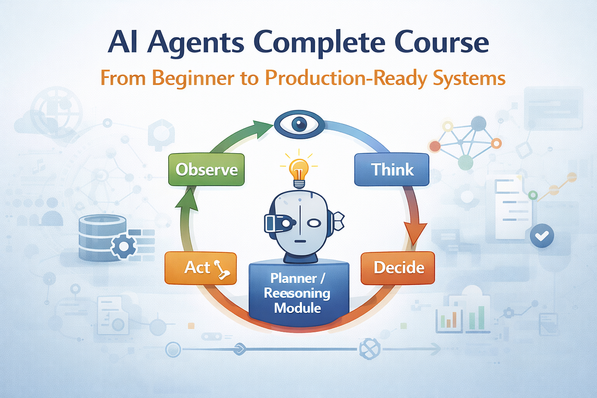 AI Agents Complete Course: From Beginner to Production-Ready Systems ...