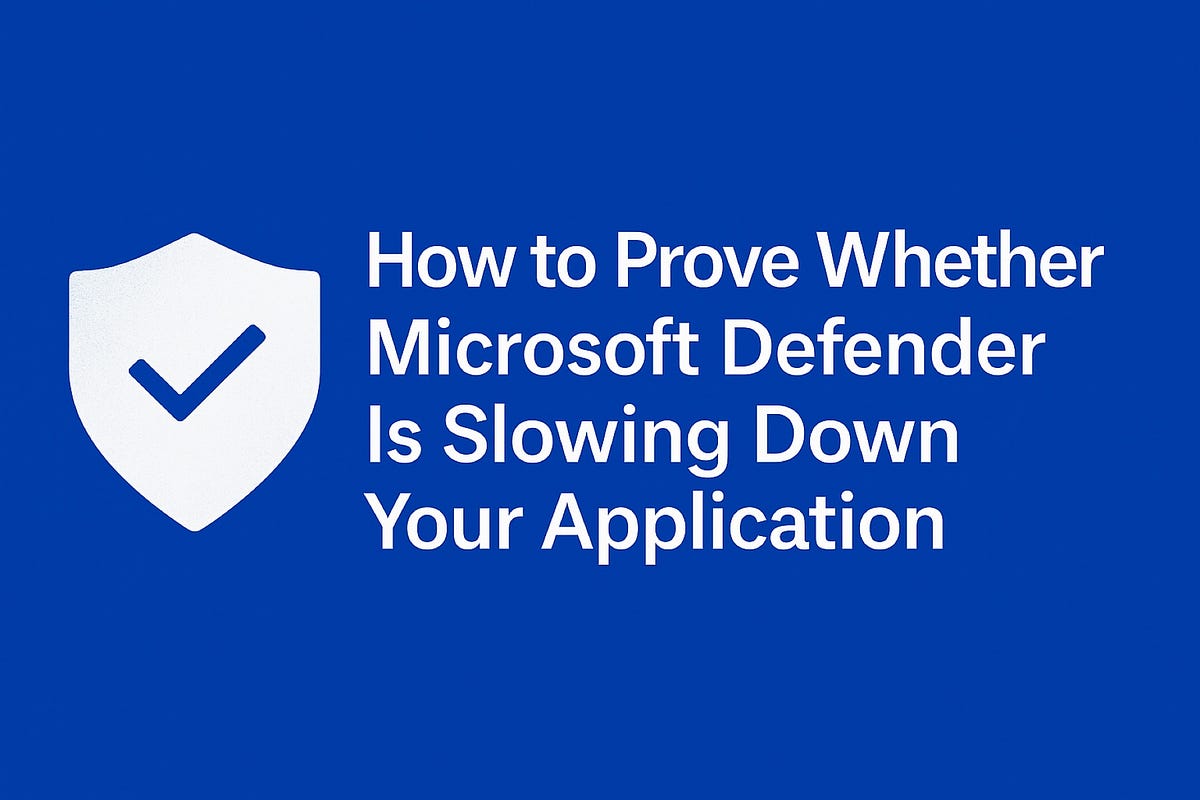Is Microsoft Defender Antivirus Causing Application Performance Issues