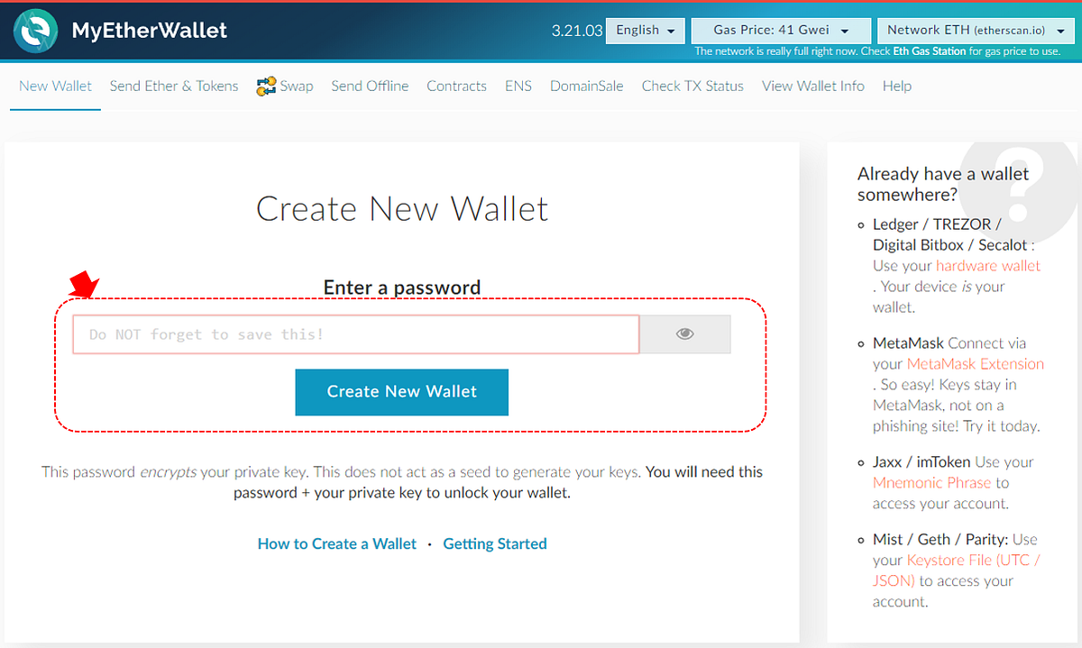 마이이더월렛 지갑 만들기. make myEtherwallet | by TongTong coin | Medium