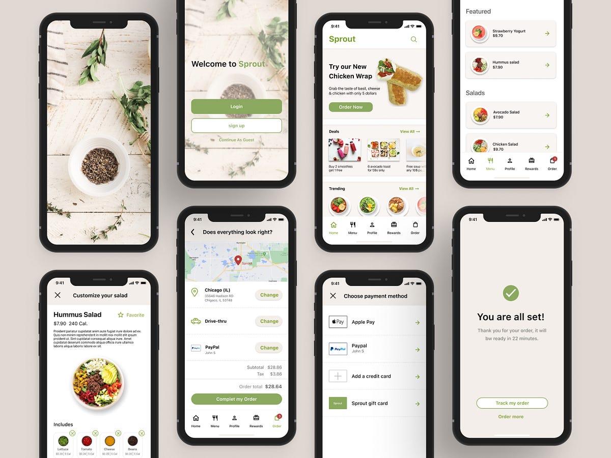 Sprout App Design. The product by Heba Ashmawy Medium
