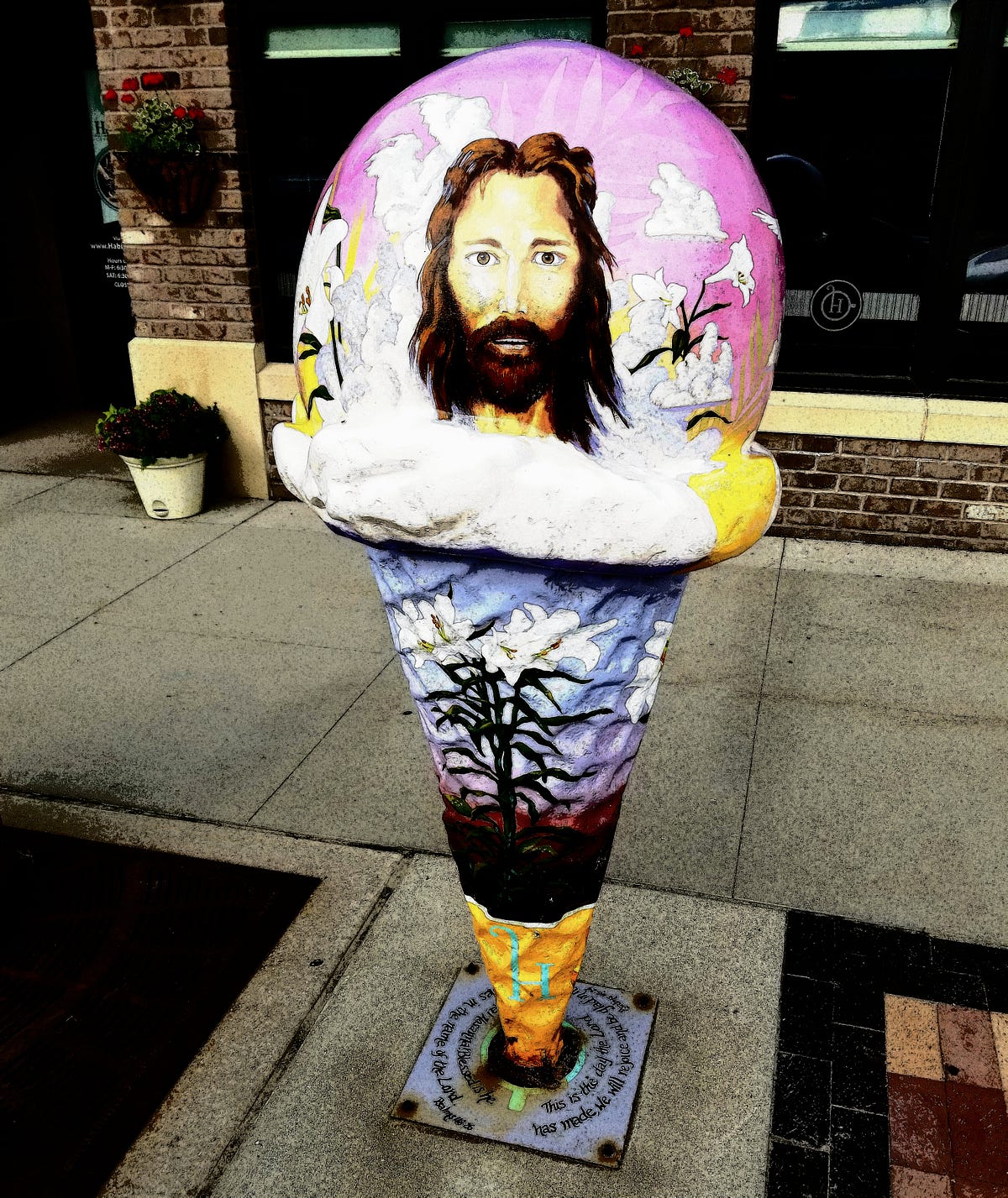 Jesus’ Image Seen on Ice Cream Cone! by Gary Dickson Bouncin’ and