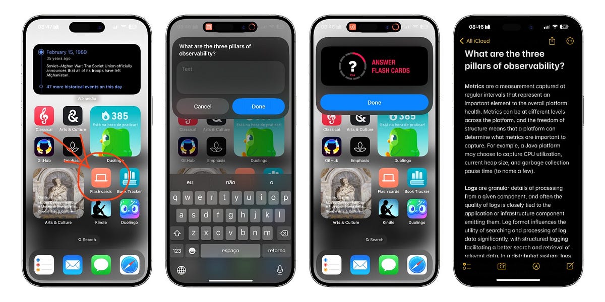 Streamlining learning with Apple Shortcuts: a Flashcards app | by Kaio ...