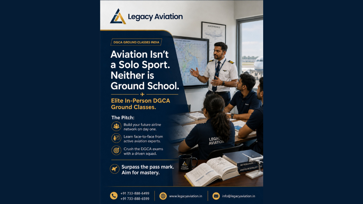 DGCA Ground Classes India: Why In-Person Training with Legacy Aviation Builds Better Pilots