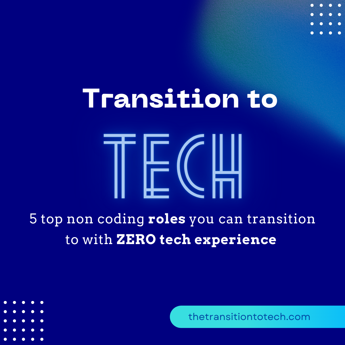 Non-coding Tech roles to transition to | by Chinwe Nnadi | Transition ...