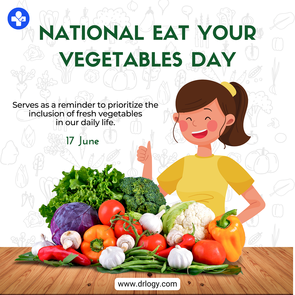 National Eat Your Vegetable Day Drlogy Medium