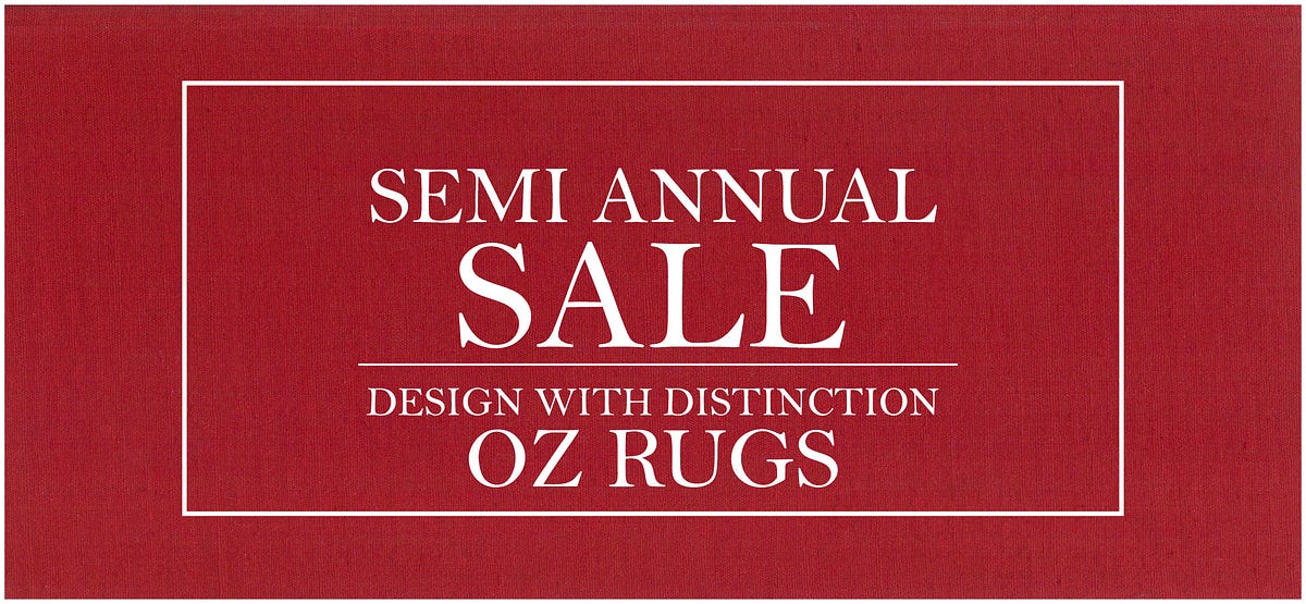 Rugs Online Semi Annual OZ Sale. Get The Best Quality Rugs Online… by