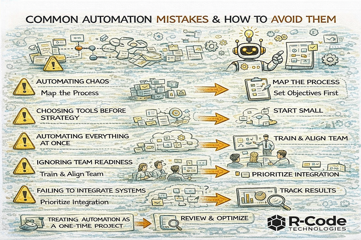 COMMON AUTOMATION MISTAKES & HOW TO AVOID THEM | by R-Code Technologies ...