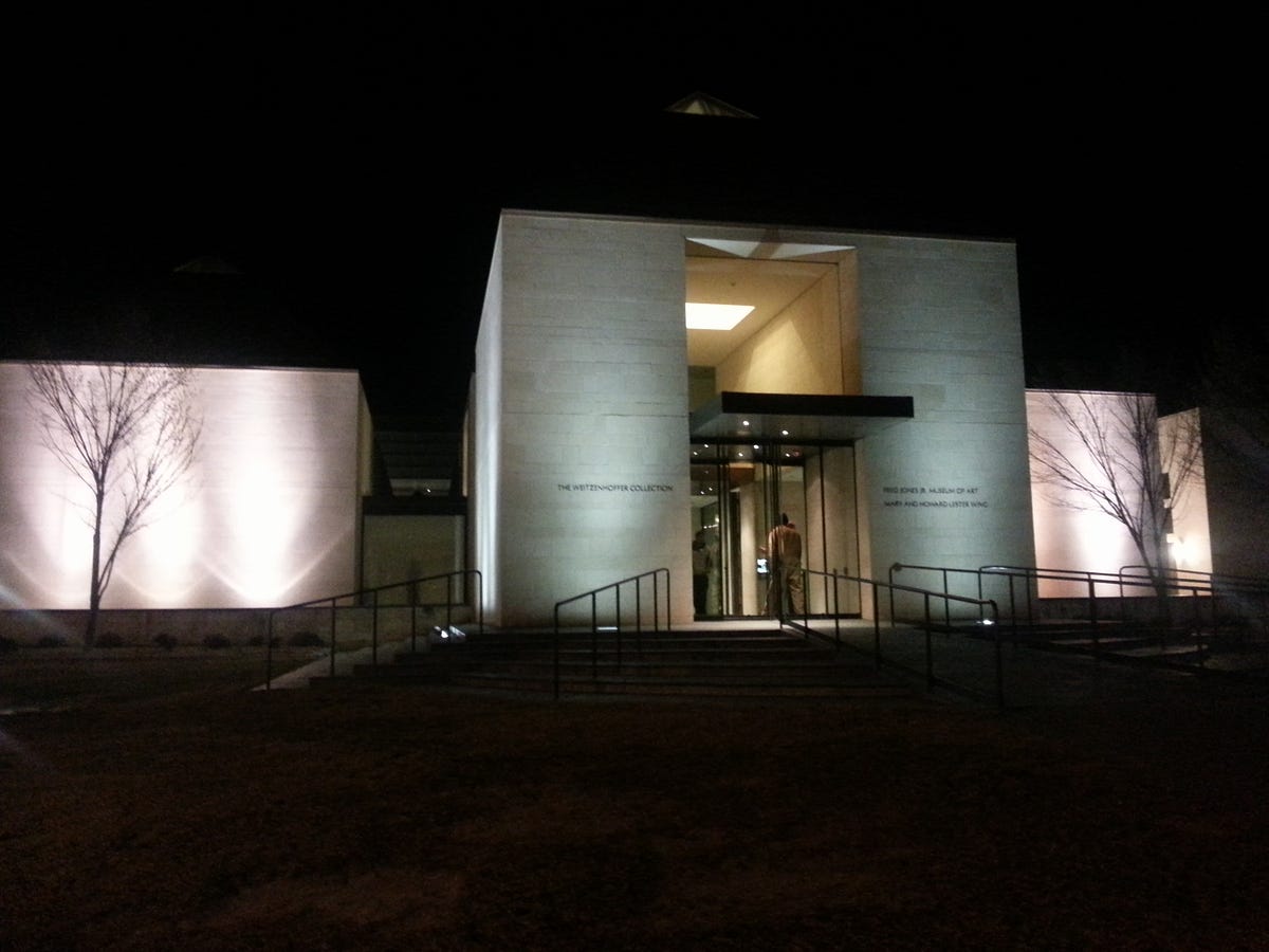 Fred Jones Jr. Museum of Art. Images of the museum by “A World