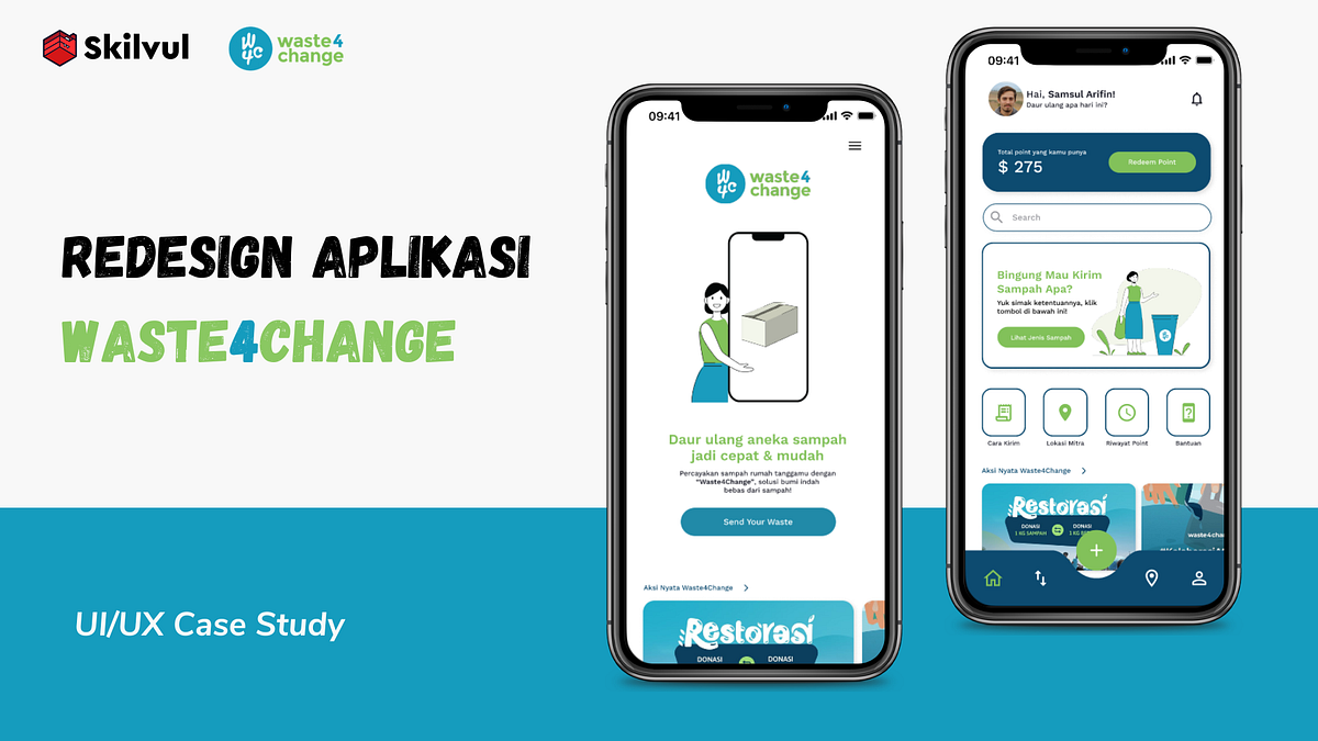 UI/UX Case Study — Redesign Aplikasi Waste4Change | by Bachtiar Diaz ...