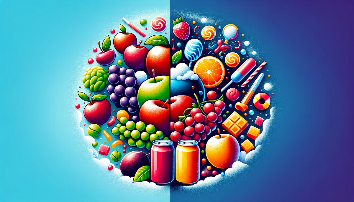 Natural vs. Refined Understanding Fruit and Processed Sugar